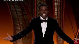 will smith smacks chris rock on stage at the oscars