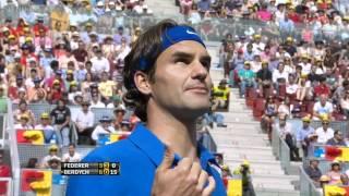 Federer gives the scientific explanation why the ball bounced twice