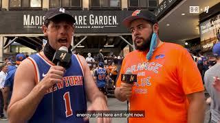 The Broadcast Boys Hit The Streets Of New York To Discuss Playoffs with Knicks Fans