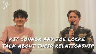 Kit Connor and Joe Locke talk about their relationship and Heartstopper.