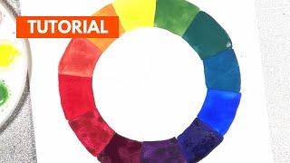 How to Paint a Color Wheel Using Watercolors