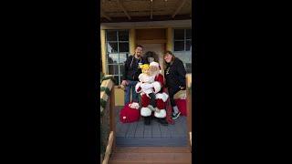 Santa Visits the Farm! (First time meeting Santa)