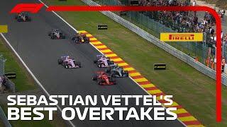 Sebastian Vettel's Best Overtakes!