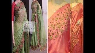 Latest Embroidery Saree Designs 2020 || Beautiful Designer Hand Embroidery Sarees ||