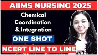 AIIMS Nursing/ Paramedical 2025 II Chemical Coordination & Integration - One Shot #nursingstudent