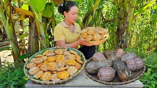 "Recipe - Process of making Pumpkin Cake to sell at the market | Trieu Mai Huong"