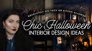 Designer approved TASTEFUL NOT TACKY Halloween Decorating Ideas   Chic Halloween Decor Ideas