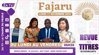 FAJARU du Lundi 11 Novembre 2024