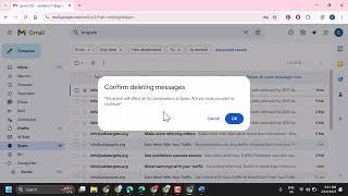 How to delete spam emails in gmail