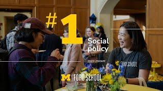 Ford School named #4 public affairs program: #1 social policy, #2 policy analysis & health policy