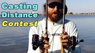 Casting Distance Contest: Does Spool Diameter Matter? (1000 vs. 2500/3000 Spinning Reel)