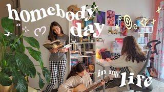 Homebody Vlog 🪷 a cozy day, reading, writing, cooking, hobbies + chores, snow, & more