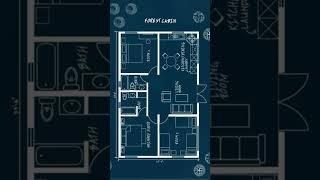 Vacation Home #blueprint #floorplan #tinyhome #tinyhouse #boxhouse #designer #art #airbnb