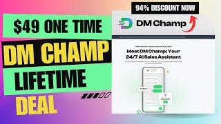 ️️DM Champ Lifetime Deal | Boost Sales Without Breaking a Sweat | $49 Lifetime Deal | 94% Off Now