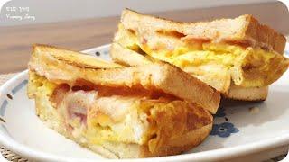 에그샌드위치 만들기 : 백종원 요리비책, 달걀샌드위치 : soft and fluffy egg sandwich