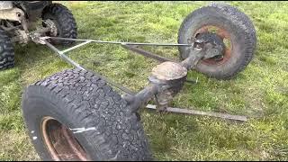 Redneck homemade axle bush hog update / rebuild