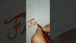 English Cursive Writing Word FOLLOW  - quek write 001 Handwriting #shorts