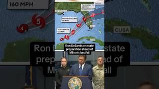 Florida Gov. Ron DeSantis discusses state's preparations ahead of Hurricane Milton #shorts