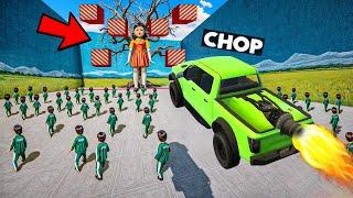 GTA 5 CHOP AND FROSTY PLAY ROCKET VS SQUID GAMES