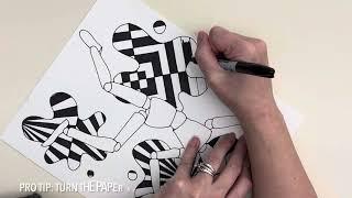 How To Create A Op Art Mannequin Drawing