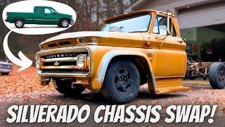 Chassis Swap In 2 Days! Classic Chevy Truck To Modern Silverado