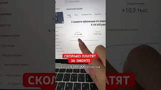 Доход за 9 млн просмотров в шортс. Монетизация YouTube Россия #монетизацияyoutube