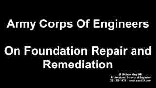 Army Corps of Engineers On Slab Repair