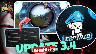 Star Captain : Best 3.4 Sensitivity Settings 4 Finger Control Code | Its BugG