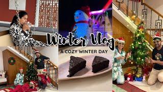 Winter Holidays Started️|| A Calm & Cozy Day Vlog || Our  Home Is Ready For ChristmasParty  #vlog