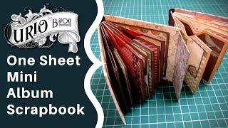 One Sheet Mini Album Scrapbook