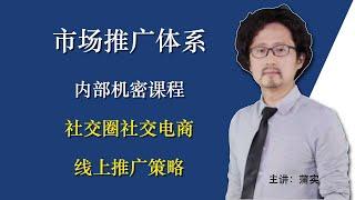 【23】社交圈社交电商线上推广策略｜翟山鹰BOC市场推广体系｜蒲实