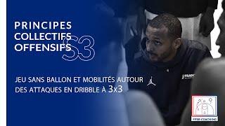 S3 : Jeu sans ballon et mobilités autour des attaques en dribble à 3x3