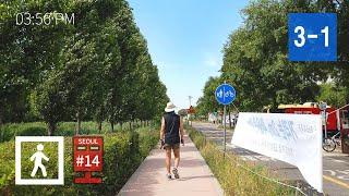 [4K] #14 Seoul Walk Dulle-Gil Course 3-1 Godeok. Iljasan Seoul 서울둘레길 3코스 3-1 고덕.일자산 (한강드론공원~암사동)걷기