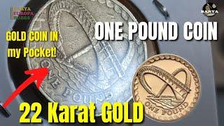 GOLD One Pound Queen Elizabeth Coin VALUE! | 2007 One Pound British Coin