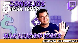 5 Consejos para Conseguir MÁS Suscriptores en TWITCH | Aletz84