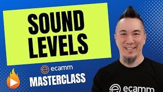 Understanding the Sound Levels Panel in the Ecamm Live Interface