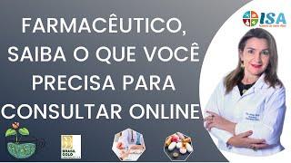 FARMACÊUTICO, SAIBA O QUE VOCÊ PRECISA PARA CONSULTAR ONLINE