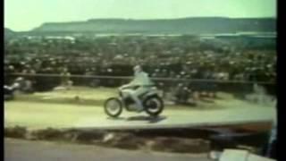 Evel Knievel 19-car motorcycle jump (world record for 27 years)