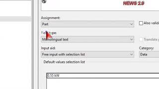 EPLAN - NEWS 2.9 - User-defined properties for the parts management