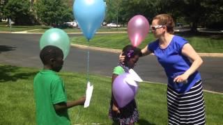 Balloons to Mom-mom Joanne and Grandma Conni!