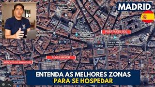 ONDE SE HOSPEDAR EM MADRID | Qual a melhor zona? | Video Guia de Madrid