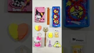 Adorable  Stationery items, Unboxing & Review, Pen, 3D Eraser, Sharpener #stationery #backtoschool