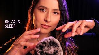 Cozy ASMR with rain sounds for deep sleep  Simulated scalp massage, hand movements, tk tk tk, +