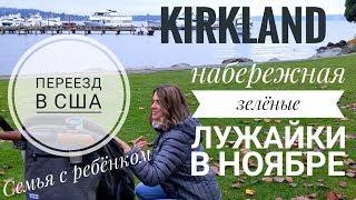 Переезд в США | Прогулка в пригороде Сиэтла | Kirkland | November