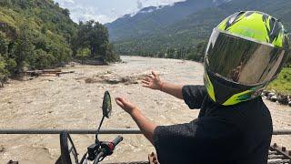 Hmare kullu mein feer se flood aa gya #himachal#flood #himachal #rainfall #bikerider #mt15