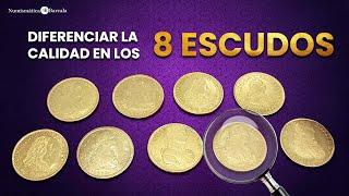 Aprende a diferenciar la calidad en las monedas de 8 escudos | Numismática Barcala