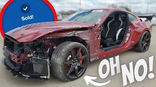 Ford Mustang GT500 Bids CRAZY Money At COPART Salvage Auction