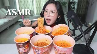 6 Fire Spicy noodle eating show! | ASMR MUKBANG