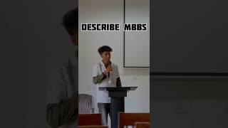 DESCRIBE MBBS IN DIFFERENT LANGUAGES #short #mbbs