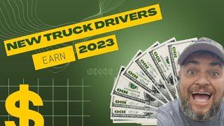 How much money should new truck  drivers expect to earn their first year? rookie cdl trainees